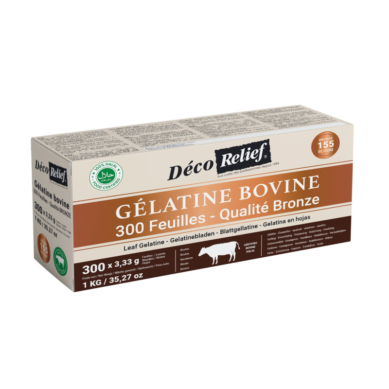 Bovine Gelatine Sheets - 300 Sheets (Bronze)