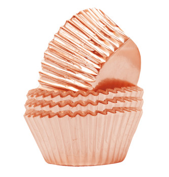 92 Cupcake Cases - Rose Gold