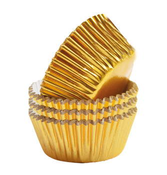 92 Cupcake Cases - Gold