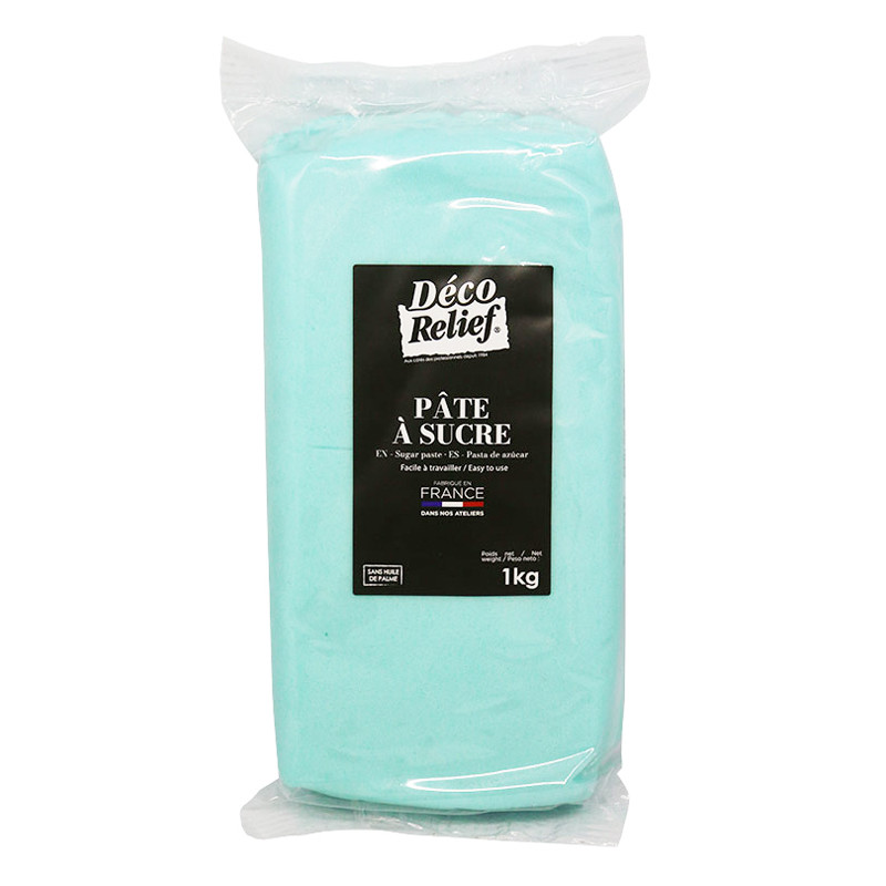 Pâte à Sucre Française Bleu Ciel - 1 kg