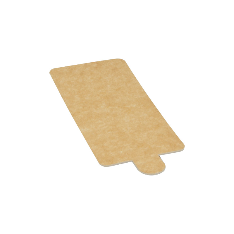 Lot of 500 Kraft Paper Boards with Strip - 10 x 5 cm