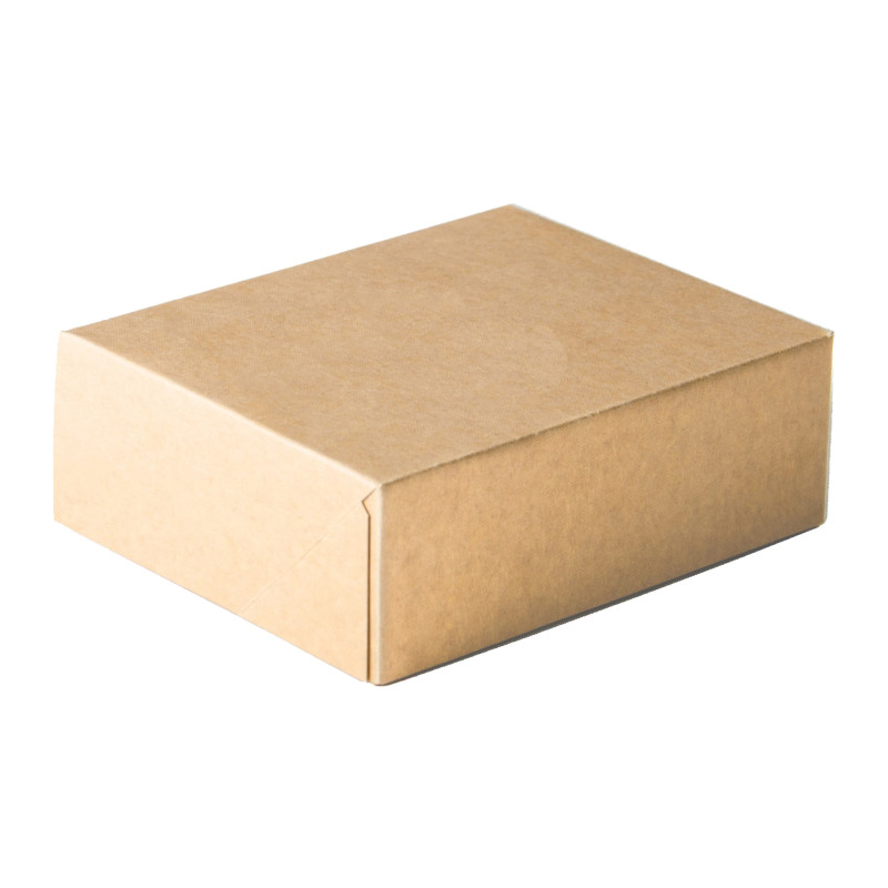 Lot of 50 Kraft Paper Square Boxes - 18 x 18 x 5 cm