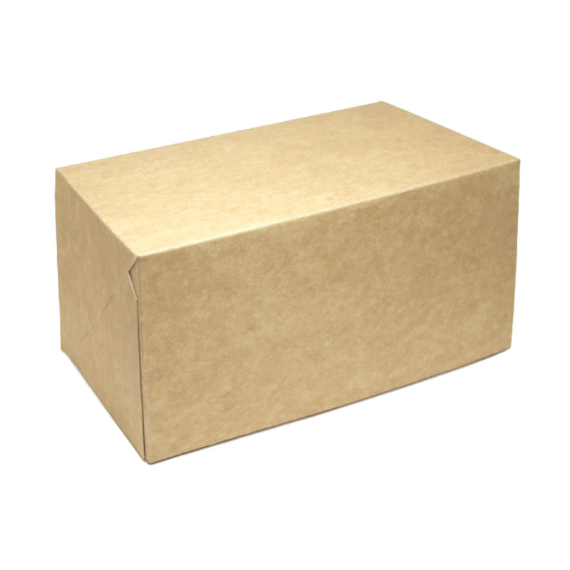 Lot de 25 boîte pour bûche en kraft - 40 x 11 x 10 cm