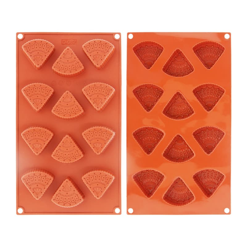 Moule Gâteau Silicone minis parts de gpâteaux Décoflex - 12pcs