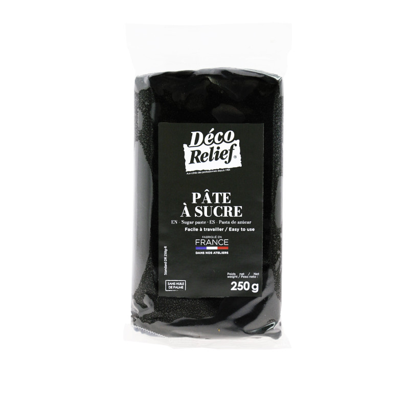 Pâte à Sucre Française Noir - 250 g