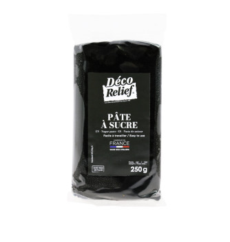 Pâte à Sucre Française Noir - 250 g