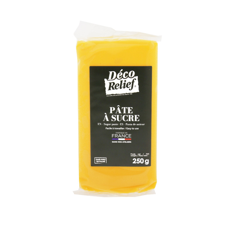 Pâte à Sucre Française Jaune - 250g