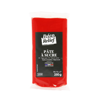 Pâte à Sucre Française Rouge - 250 g