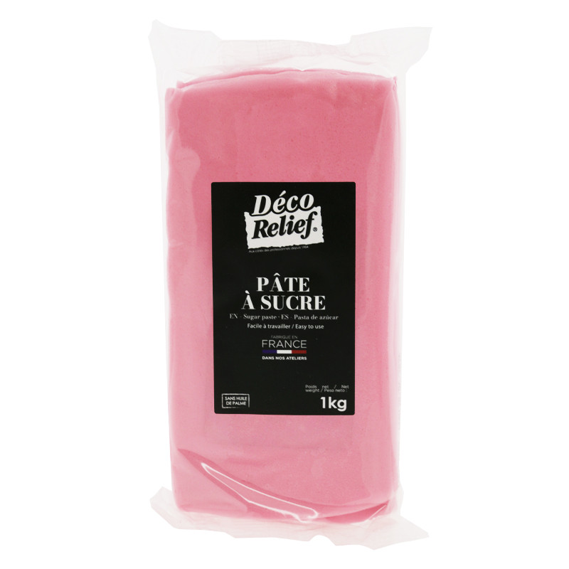 Pâte à Sucre Française Rose - 1 Kg