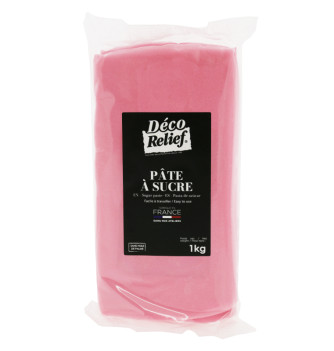 Pâte à Sucre Française Rose - 1 Kg