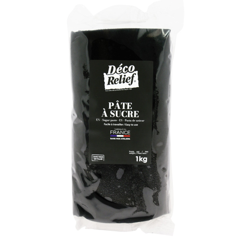 French Black Sugar Paste - 1 Kg