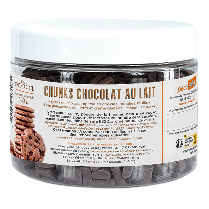 Pépites de Chocolat au Lait 350gr