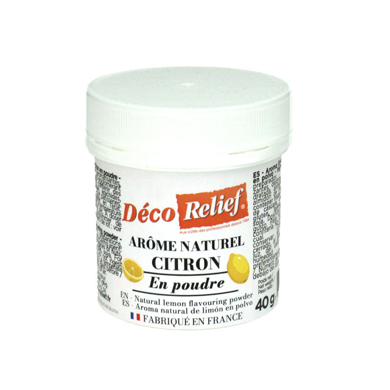 Poudre d'arôme naturel Citron - 40g