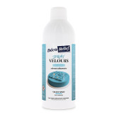 Spray velours bleu polaire à base de beurre de cacao, prêt à l'emploi, en format professionnel 400ml.