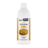 Spray velours doré à base de beurre de cacao, prêt à l'emploi, en format professionnel 400ml.