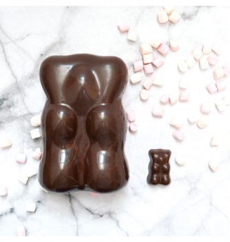 Set of 6 PS Teddy Bear Chocolate Candy Mould - 25 Imprints