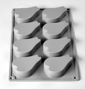 Moule silicone Pavoni - demi-poire - Davide Oldani