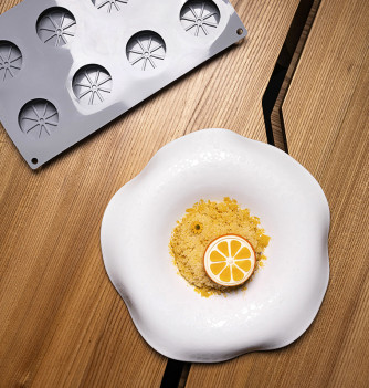 Moule silicone Pavoni - demi-orange - Davide Oldani