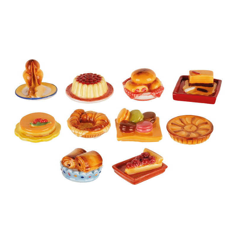 Set of 50 Assorted Pastry-Themed Charms