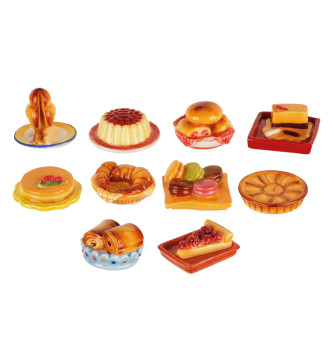 Set of 50 Assorted Pastry-Themed Charms