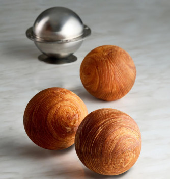 Moule sphère croissant en inox - ø75 mm