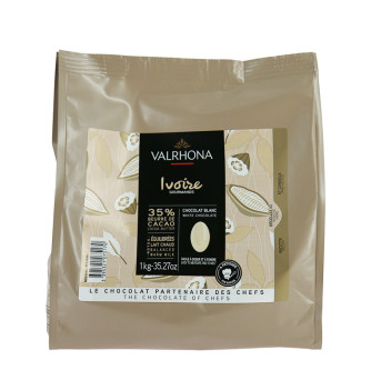 Couverture Chocolate - White - 35 % Ivory - 1 Kg