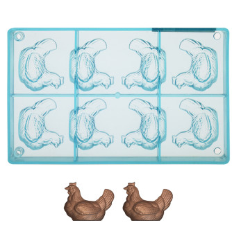 Chocolate mould - 4 Hen