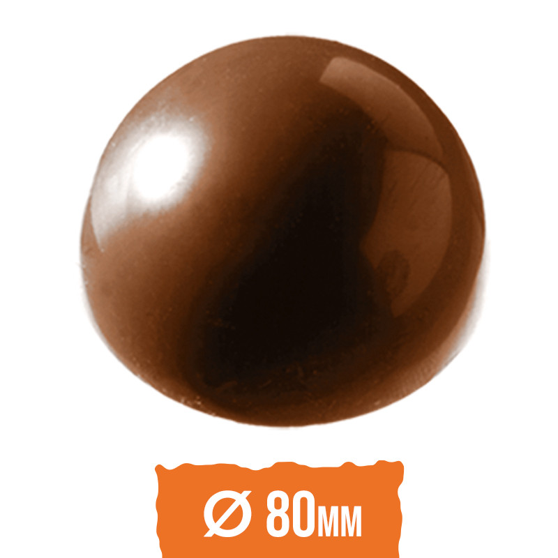 Moule Bonbon Chocolat Demi Sphère 80mm