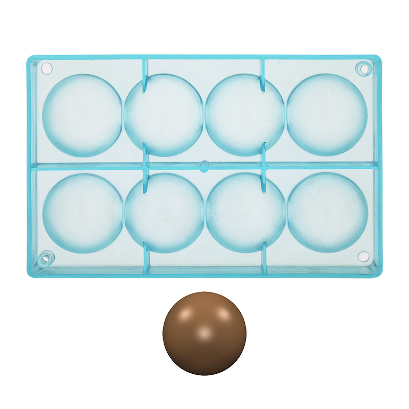 Chocolate mould - 8 Half Spheres