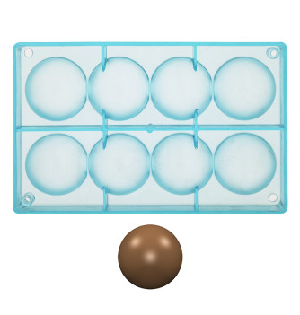 Chocolate mould - 8 Half Spheres