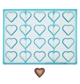 Chocolate mould - 20 Hearts