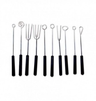 Set of 10 Chocolate Forks