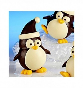 Moule Chocolat Noël Pingouin avec Bonnet