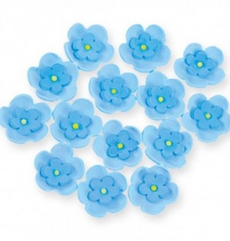 Gumpaste Flowers - Double blue flowers