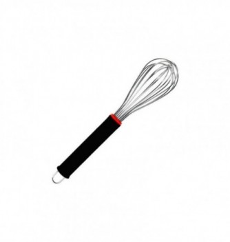 Stainless Steel Whisk with Rubber Handle - 26cm