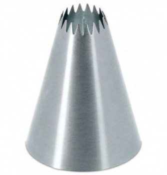 Petit-four 18 teeth - Stainless Steel Piping Nozzle