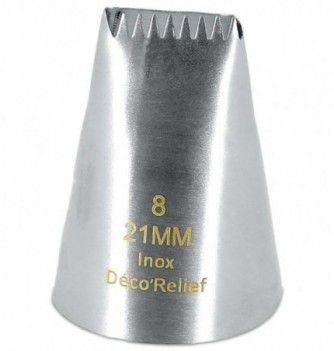 Log 8 Teeth - Stainless Steel Piping Nozzle