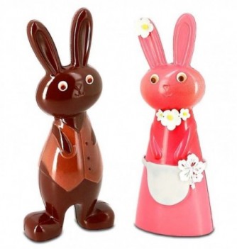 Chocolate Mould - Mr and Mrs Rabbit