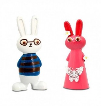 Chocolate Mould - Boy & Girl Rabbit