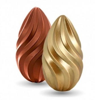 Chocolate Mould - Twist 3D Egg (x2)