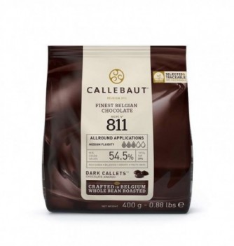 Chocolat de Couverture 400g Callebaut - 811 Noir 54,5% Cacao