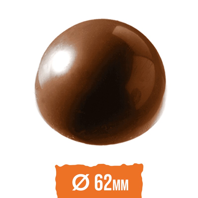 Moule Bonbon Chocolat Demi Sphère diam 62mm