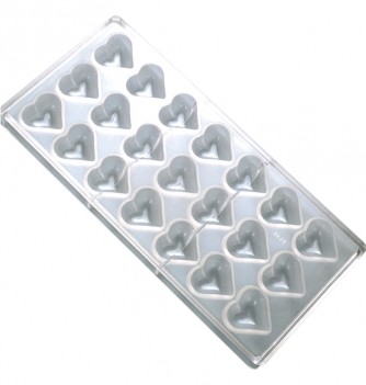 Wide Curved Heart Chocolate Mould