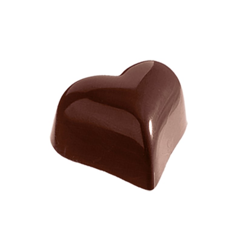 Wide Curved Heart Chocolate Mould