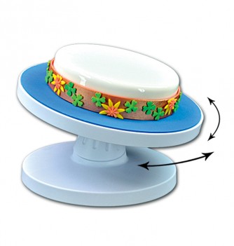 Rotating & Tilting Turntable Cake (H 12 cm diam. 28,5 cm)