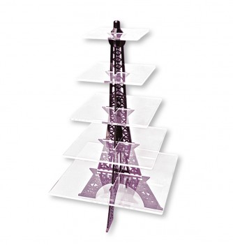 Glass Effect Cake Display - Eiffel Tower (430x430xh.800mm)