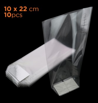 Transparent Bags (10x22cm x10)