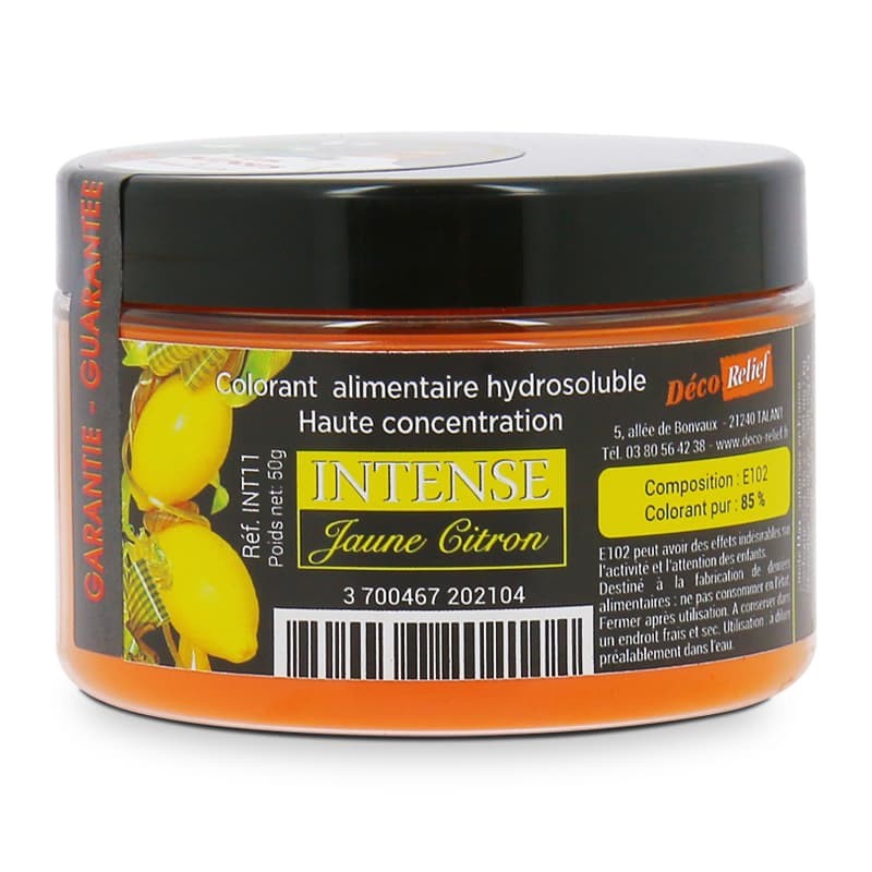 Colorant alimentaire liquide Jaune Citron 30 ml - Patisdécor