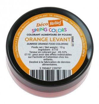 Colorant Alimentaire Hydrosoluble en Poudre - Orange...