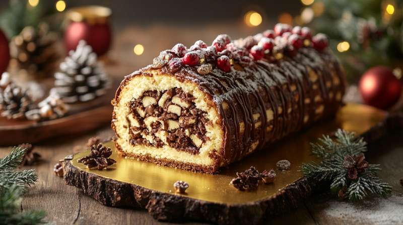 boîte bûche de noël : présentation